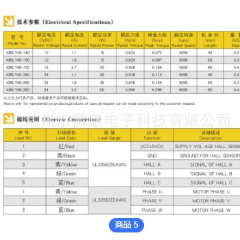 直流无刷电机42圆形无刷电机12V24V一体3000RMP高速42BLY无刷电机图2