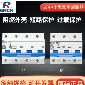 上海人民单相大电流断路器DZ47-125漏电保护器3P/4P空气开关厂家