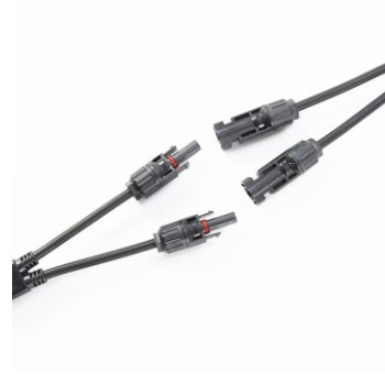 Y型光伏连接器mc4接头太阳能光伏串联分支一分二连接器MC4接头图2