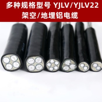 铝芯电缆线YJLV2芯3芯5芯10 16 25 35 50平方铝电缆低压电力电缆图2