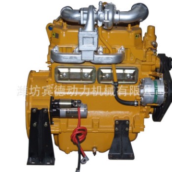 潍坊R4105ZD柴油发动机50KW发电机组用56KW四缸增压1500转76马力图2