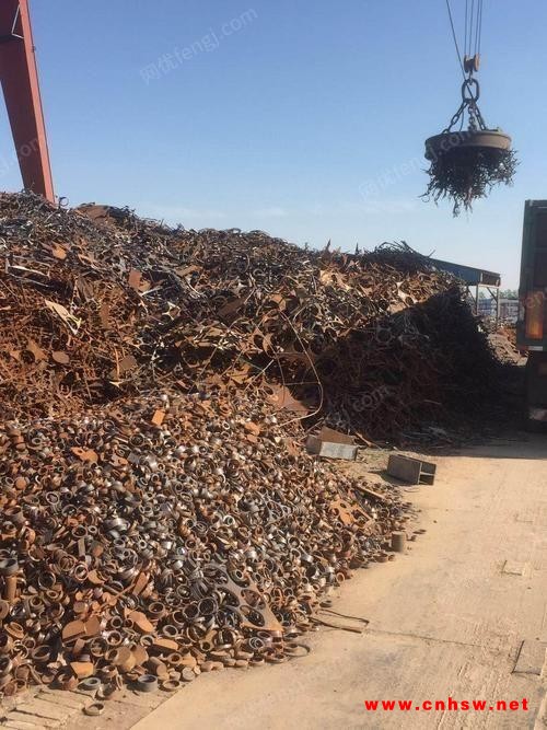 湖北地区诚信回收工地废钢100吨
