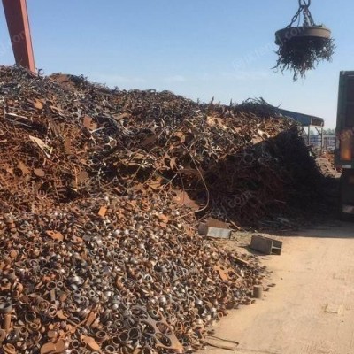 湖北地区诚信回收工地废钢100吨