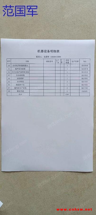 湖南出售一批新设备，低价处理，需要的联系