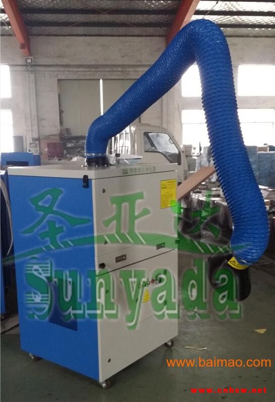 配有万向脚轮的车间焊接粉尘处理设备图1