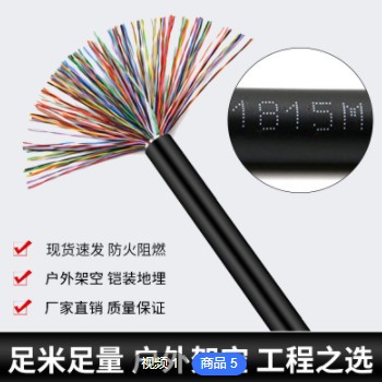 厂家大对数室外通信电缆HYA22铠装10/20/30/50/100/200对电话线缆图3