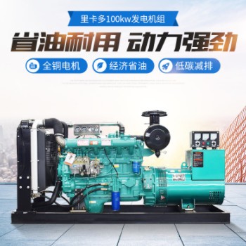 里卡多100KW柴油发电机组 四川办公学校备用电源发电机 潍坊原厂图3