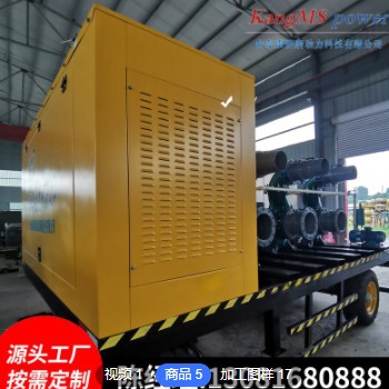 定做柴油机水泵机组200kw自吸抽水排涝泵移动式市政应急防汛泵车图3