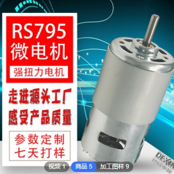 定制RS795电机 大功率园林割草机电机 电动树枝修剪器微型电机图3