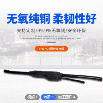 禅诚电缆0.6/1KV YFD-YJV定制绝缘护套铜芯分支线缆预分支电缆图3