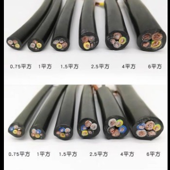 纯铜珠江电线电缆国标软线电源线两芯三相电缆线1/2芯2.5/4/6平方图3