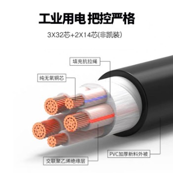 金环宇电缆线国标纯芯电力电缆YJV 3+2 10.16.25.35.50.70.95-400图2