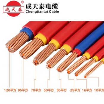 成天泰双塑电线电缆配电柜BVV10-300平方 国标纯铜工业线缆剪米
