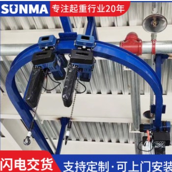 欧式单梁起重机小型简便行车运行轻便欧式单梁悬挂起重机单轨起重图2