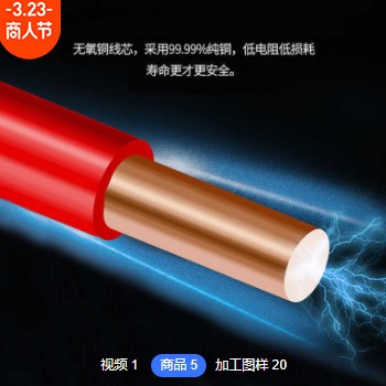 天津小猫RVS双绞线电源线2芯1.52.5平方阻燃花线铜芯电线软线纯铜图3