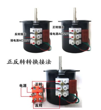 交流同步电机68KTYZ永磁慢速220V马达28W双向可控齿轮减速电动机图3