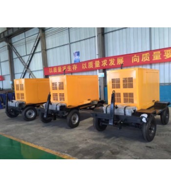 潍坊150kw四轮移动拖车 移动电站 150千瓦柴油发电机组防雨棚图3