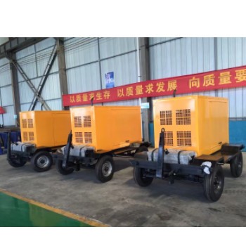 潍坊150kw四轮移动拖车 移动电站 150千瓦柴油发电机组防雨棚图3