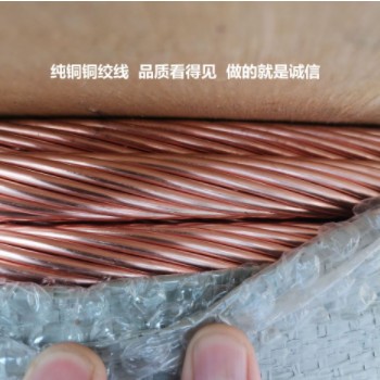批发做软铜绞线防雷接地TJR1无氧裸铜绞线200平500平1000硬铜绞线图3