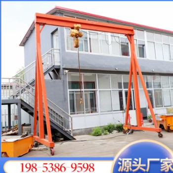 电动移动小型龙门架起重机 吊装运输手推无轨万向轮龙门架起重机图3