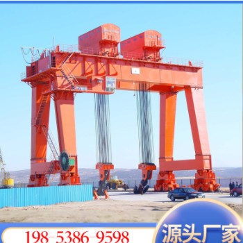 室外使用无线遥控门式行车 建筑施工电动遥控20吨电动葫芦龙门吊图2