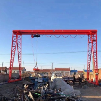 直供建筑施工电动遥控20吨龙门吊 货场室外用电动单梁门式起重机图3