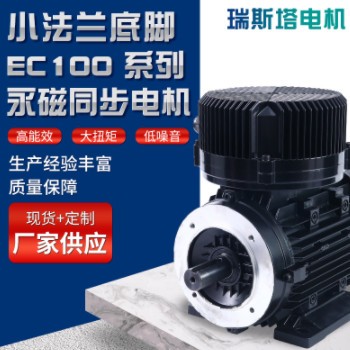 EC100 系列 TEFC-小法兰及底脚安装永磁同步电机 变频电动机厂家图1